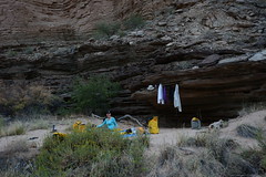 Night 5 campsite at Fern Glen Canyon