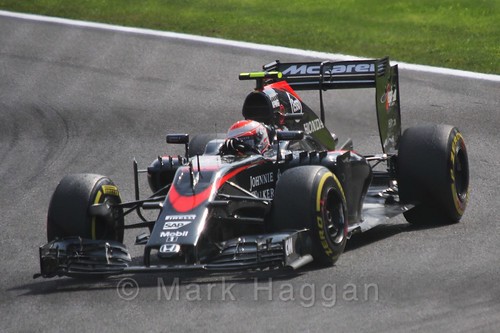 Jenson Button in the 2015 Belgium Grand Prix