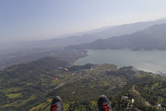 Paragliding over Pokhara