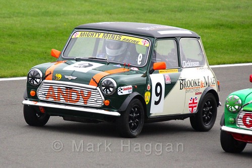Andrew Dickinson in Mighty Minis at Donington Park, October 2015