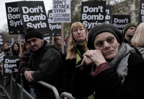 Anti-war protest in London.