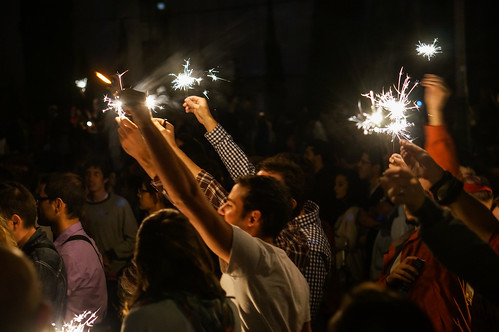 Locals Celebate their City, Barcelona