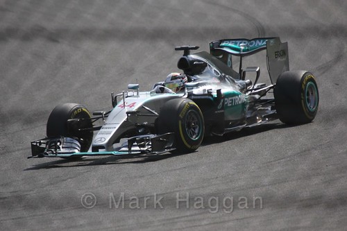 Lewis Hamilton in the 2015 Belgium Grand Prix