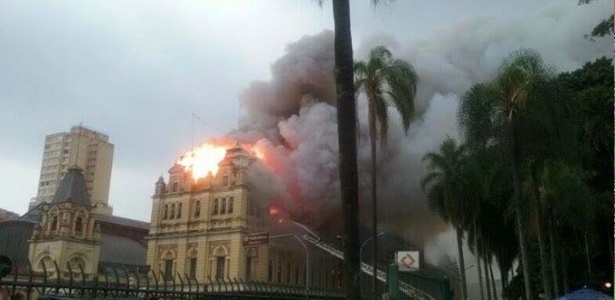 Famosos lamentam incêndio no Museu da Língua Portuguesa: "Cena triste"