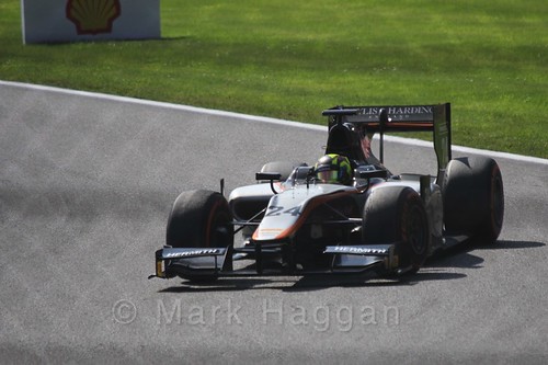 Nick Yelloy in the GP2 Sprint Race at the 2015 Belgium Grand Prix
