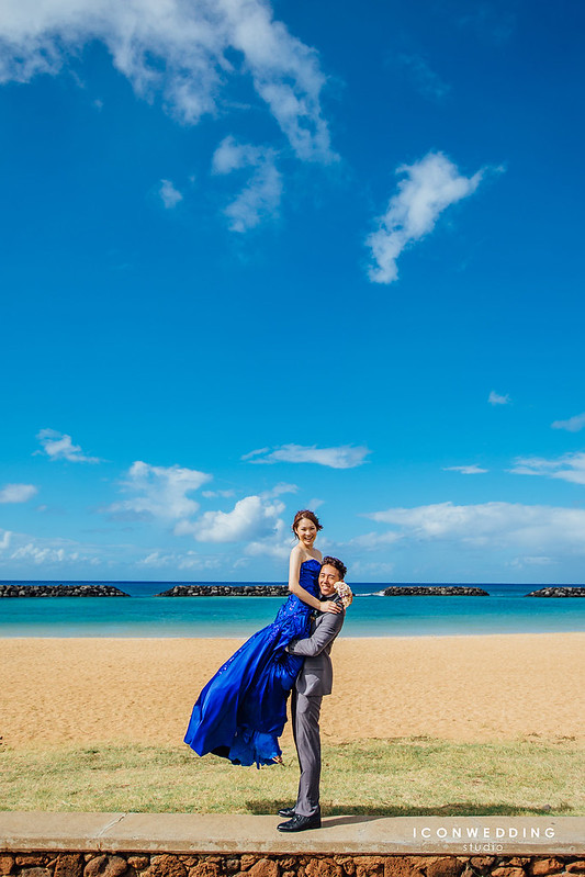 夏威夷婚紗,威基基海灘,Magic Island,中國城