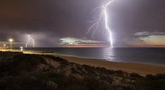 Electrical Storm over City Beach