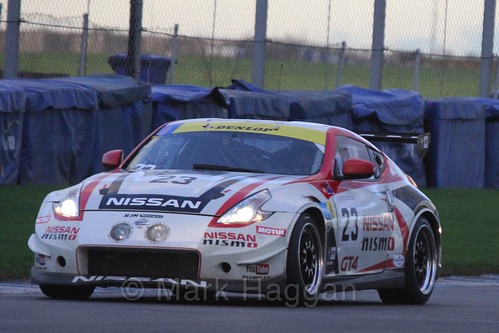 The Nissan 370Z GT4 of Romain Sarazin and Matthew Simmons in Endurance Racing during the BRSCC Winter Raceday, Donington, 7th November 2015