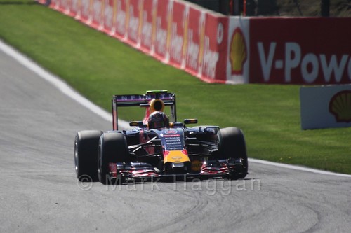 Daniil Kvyat in Free Practice 1 for the 2015 Belgium Grand Prix