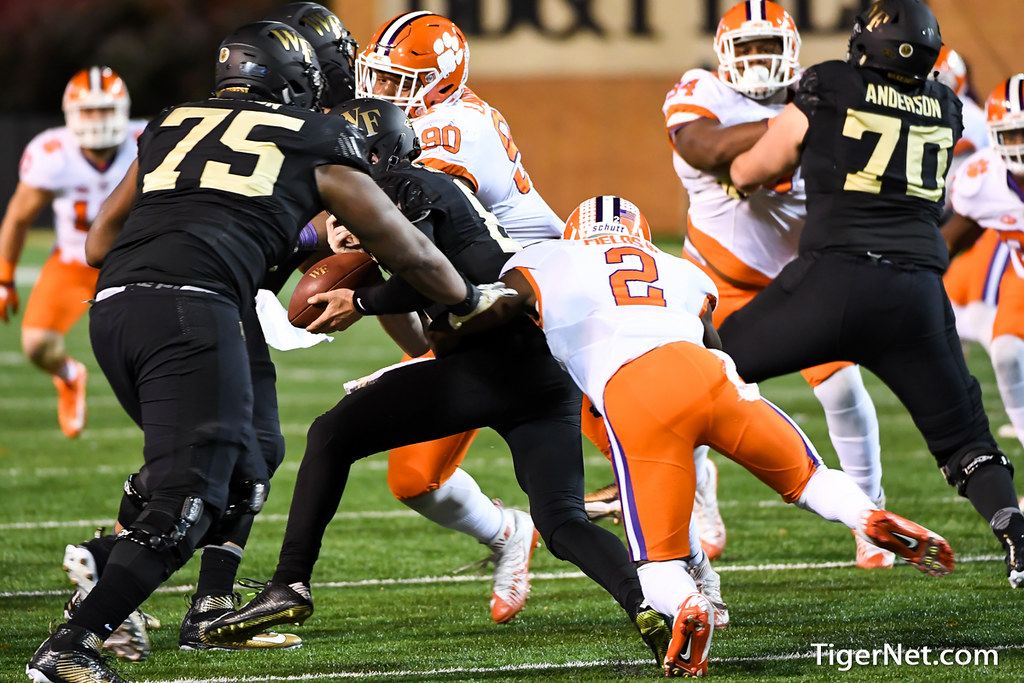 Clemson Football Photo of Wake Forest and Mark Fields