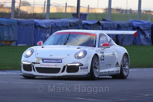 The Porsche GT3 of Mark Radcliffe in Endurance Racing during the BRSCC Winter Raceday, Donington, 7th November 2015
