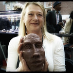 Two hours sculpture workshop and such a great portraits . Love sharing my skills . Giving workshops worldwide !!!! Ambacht in Beeld Festival