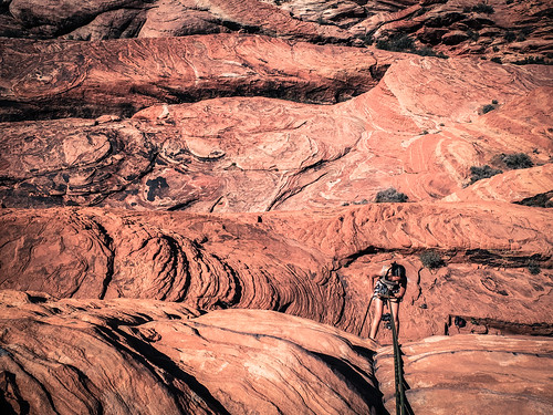 Rappeling in Red Rocks