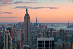 Sunset in New York from 