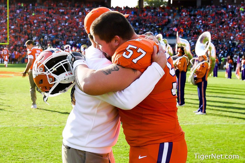 Clemson Football Photo of Dabo Swinney and Jay Guillermo and pitt