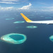 Malediven aus dem Flugzeug