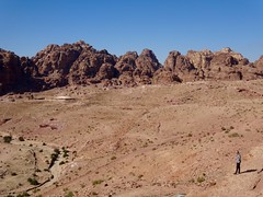 Uitzicht vanaf de Royal Tombs over Petra