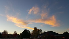 October 31, 2015 - Wispy sunset clouds. (David Canfield)