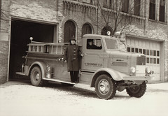Fire Truck at Old Station