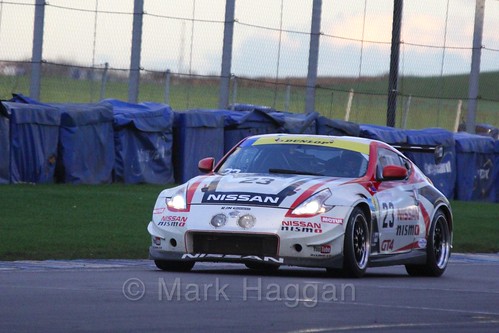 The Nissan 370Z GT4 of Romain Sarazin and Matthew Simmons in Endurance Racing during the BRSCC Winter Raceday, Donington, 7th November 2015