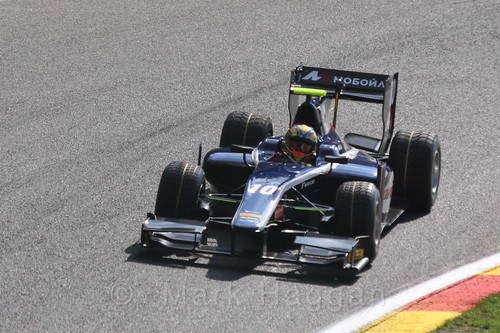 Artem Markelov in the GP2 qualifying session at the 2015 Belgium Grand Prix