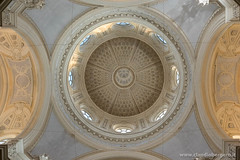 Il soffitto della cappella di Sant'Umberto