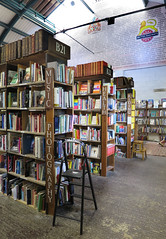 Barter Books, Alnwick - stacks & former station staff