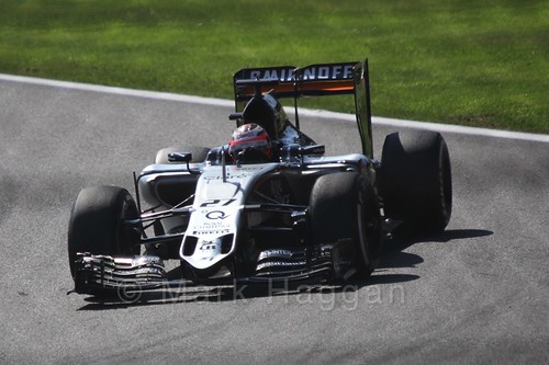 Nico Hulkenberg in Free Practice 3 at the 2015 Belgian Grand Prix